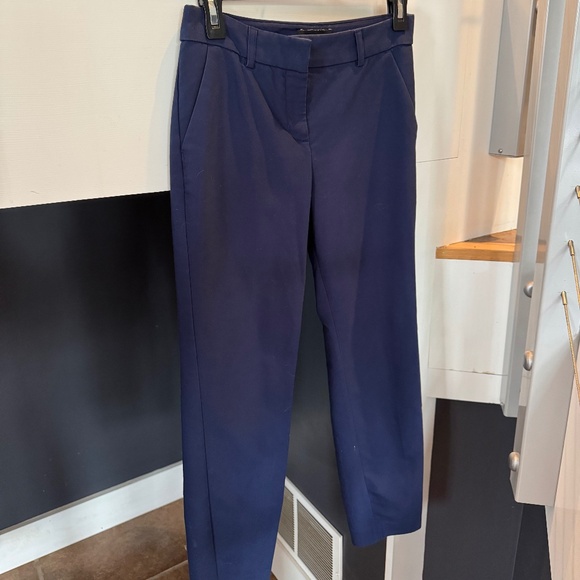 Express Dark Blue Columnist Ankle Mid Rise - Picture 1 of 2